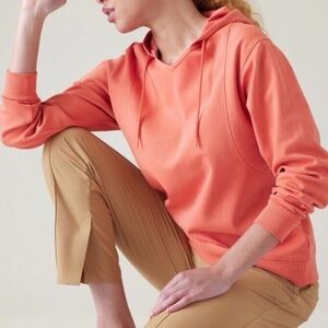 Athleta Sundown Hoodie in Coral